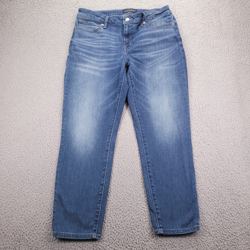 LUCKY BRAND Jeans Womens Size 10/30 Lolita Crop Mid Rise Medium Wash Denim 31x25